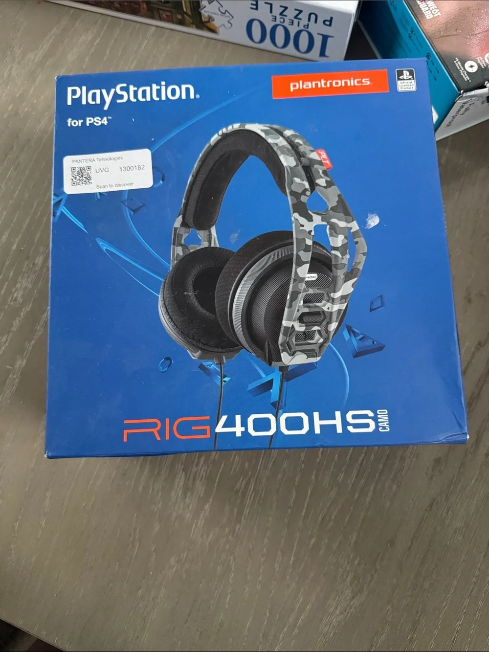 RIG 400HS Camo Gaming Headset for PS4 - Gray Camo
